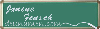 Janine Fensch Visitenkarte